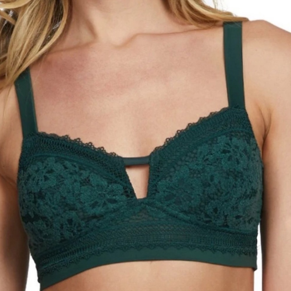 Free People People lace cutout bralette medium